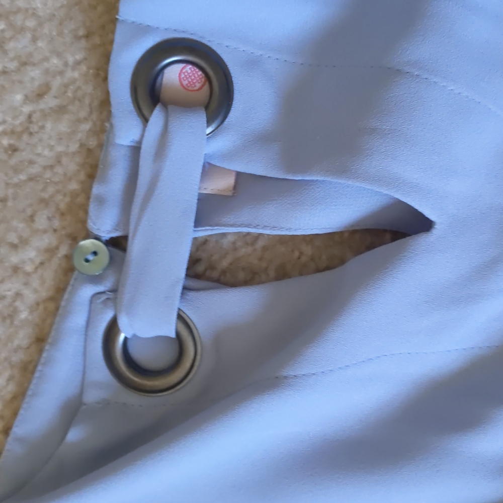 Blouse w/ grommets so cute - Picture 7 of 8